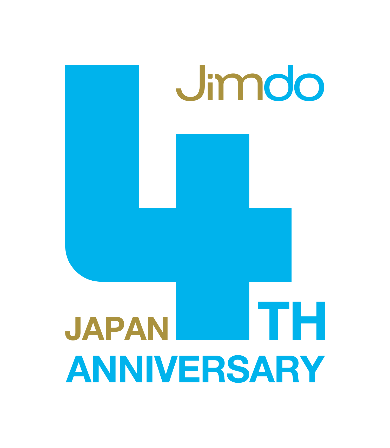 Jimdo Japan 4周年記念 ロゴ