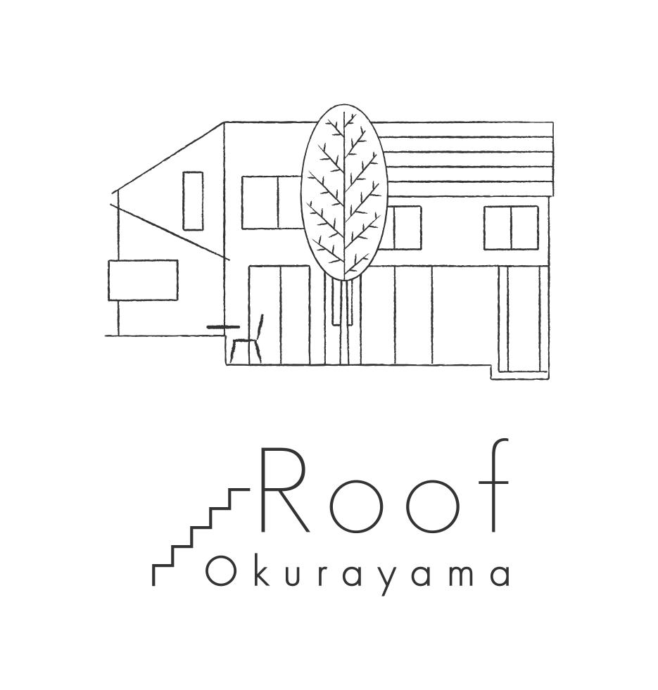 カフェ「Roof Okurayama 」ロゴ / ロゴマーク