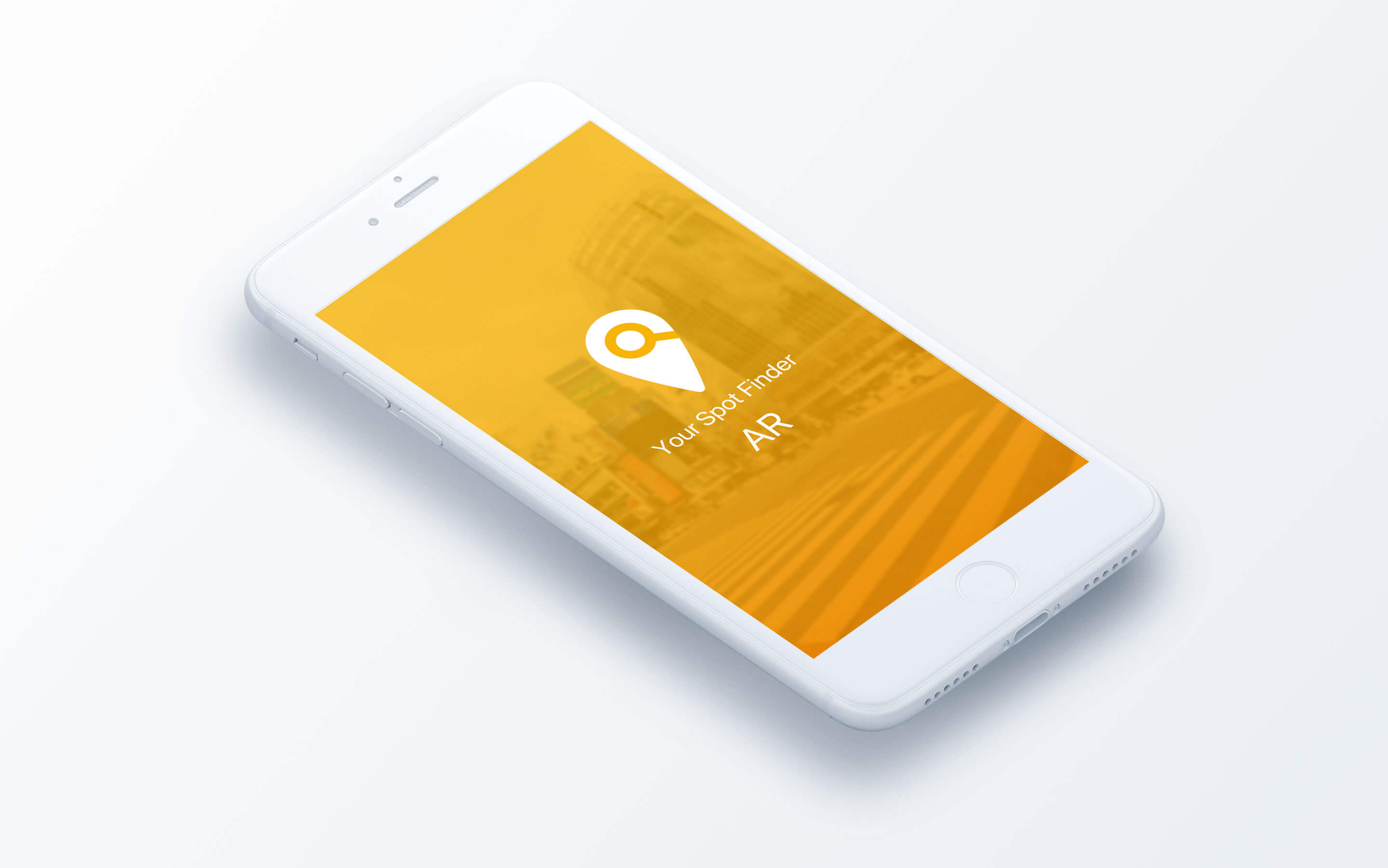 ARによる飲食店 発見アプリ（仮想） UI/UX デザイン / smartphone app(iOS) Your Spot Finer AR / UI UX